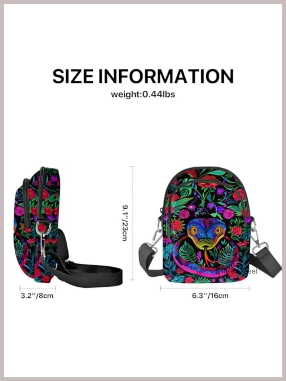 Waterproof Small Crossbody Bag for Women Adjustable Strap with Card Slots